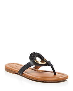 See By Chloé Hana Ring-detail Flipflop Sandals In Black