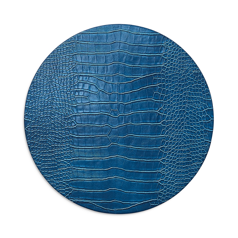 Kim Seybert Croco Placemat In Sapphire