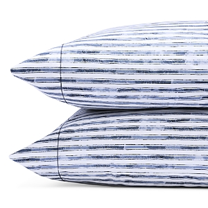 Sky Watercolor Stripe Percale Standard Pillowcase, Pair - 100% Exclusive In Black