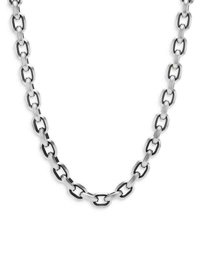 David Yurman - Deco Chain Link Necklace in Sterling Silver, 24"