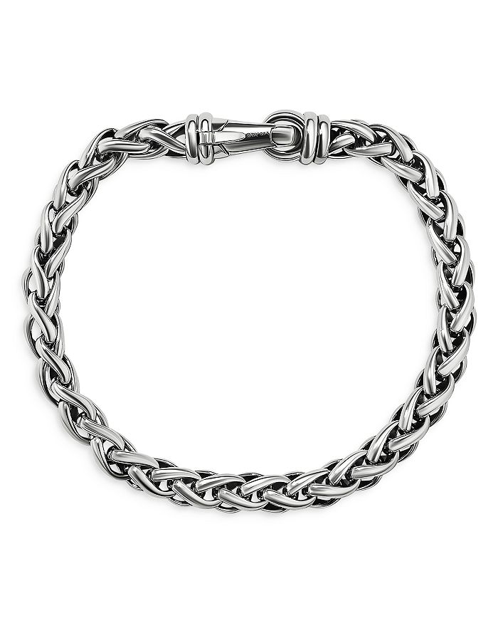 David Yurman Men's Sterling Silver Wheat Chain Link Bracelet ...