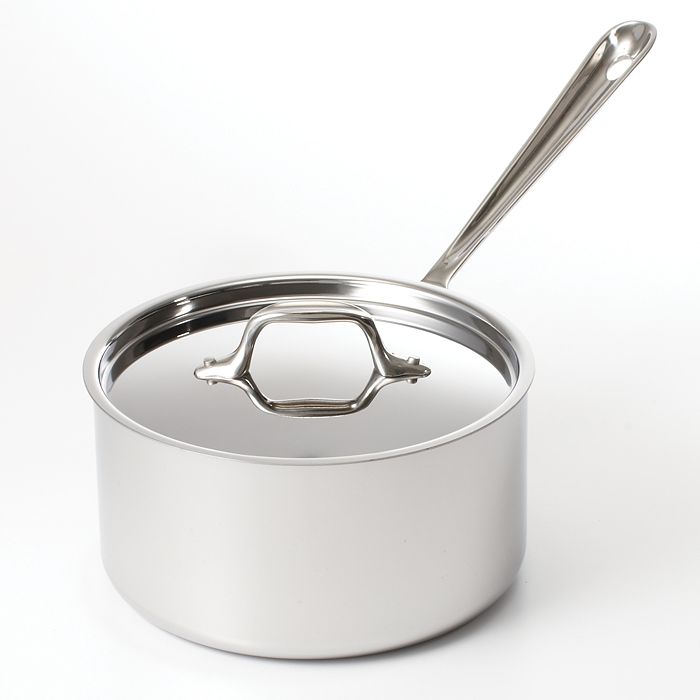 All-Clad d3 Stainless Steel 1 qt. Sauce Pan with Lid