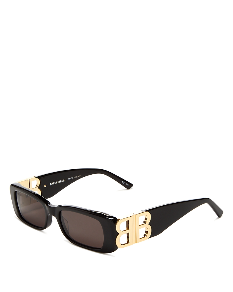 Balenciaga Dynasty Rectangular Sunglasses, 51mm