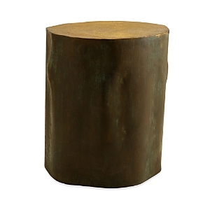 Michael Aram Etched Brass Stool, Medium