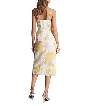 Linen Midi Dress-Linen Sundress-Linen Detailed Waisted Corset Inspired Midi Dress-Linen Plunging 34 Sleeve SummerFall Dress-NO BELT