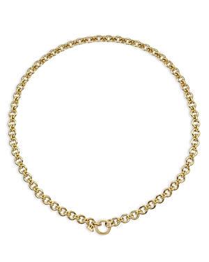 Shop Temple St Clair 18k Yellow Gold Mini Jean D'arc Chain Necklace, 18