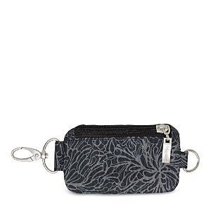 Baggallini One The Go Crossbody Strap Connector Pouch In Midnight Blossom Print