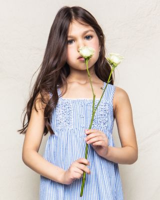 Girls' Seersucker Charlotte Nightgown - Baby, Little Kid, Big Kid