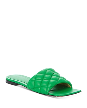 Bottega Veneta Padded Stretch Flat Sandals In Parakeet