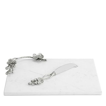 Michael Aram - White Orchid Small Cheeseboard with Knife