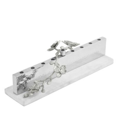 White Orchid Menorah