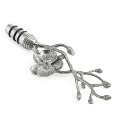 White Orchid Wine Stopper