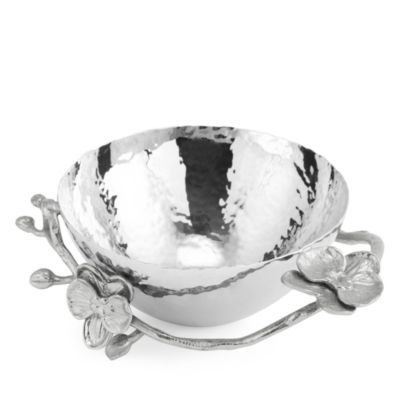 White Orchid Nut Bowl