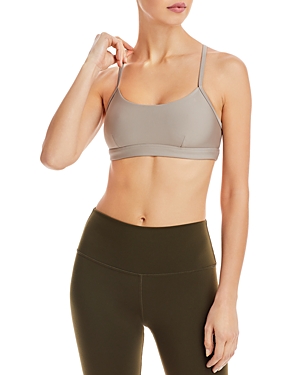 Alo Yoga Airlift Intrigue Bra In Gravel