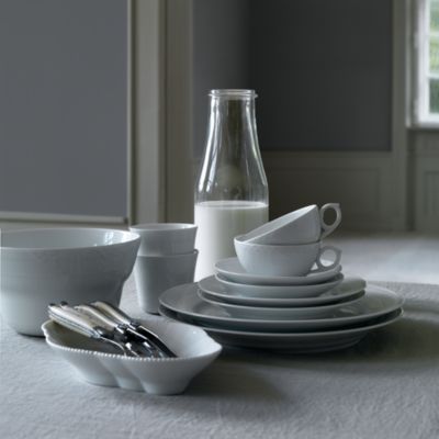 White Fluted Plain Cup & Saucer