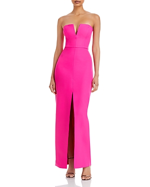Bcbgmaxazria Strapless Crepe Gown - 100% Exclusive In Beetroot