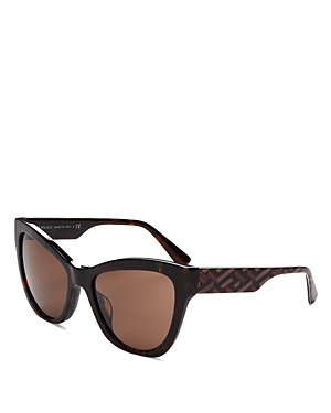 Versace Cat Eye Sunglasses, 56mm In Brown