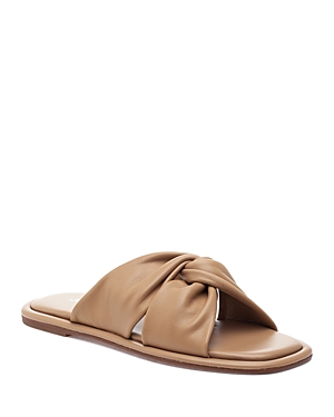 J/slides Yaya Leather Sandal In Nude