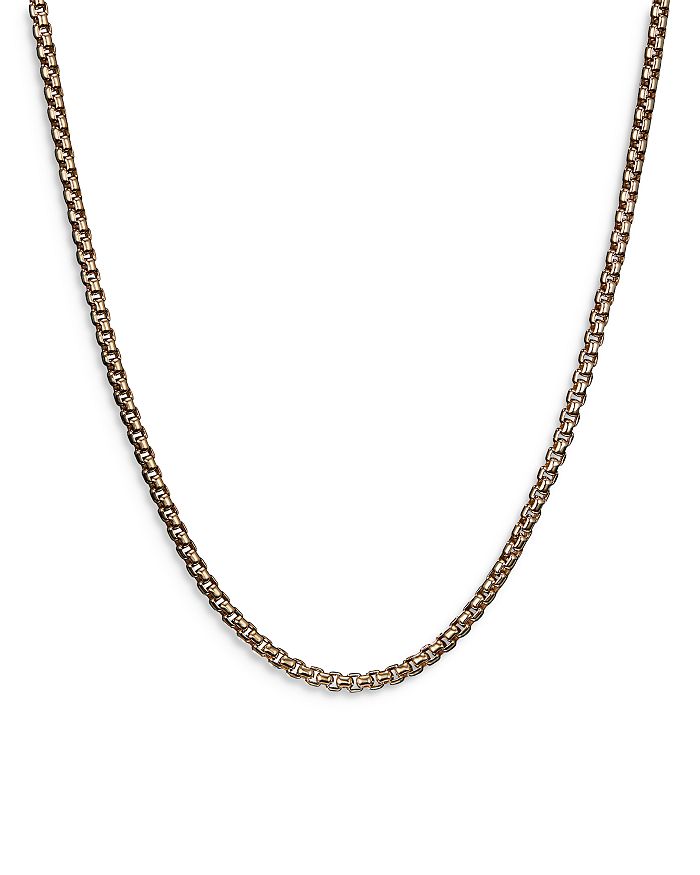 David Yurman - Men's Box Chain Necklace in 18K Yellow Gold, 2.7mm