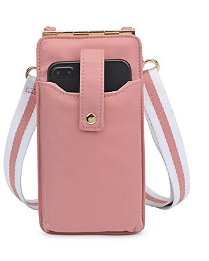 Sol & Selene Phone Crossbody Bag In Pastel Pink/gold