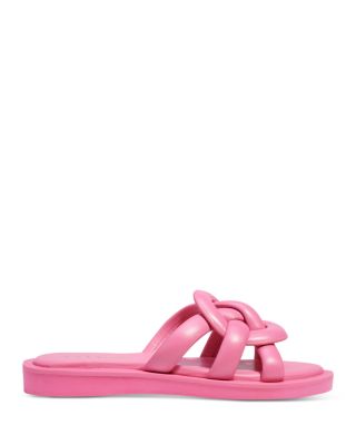 hot pink coach sandals