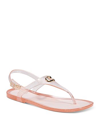 COACH Women's Natalee Jelly Thong Sandals | Bloomingdale's