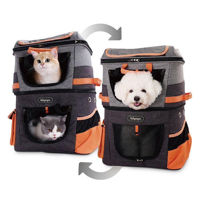 Ibiyaya Two Tier Pet Backpack