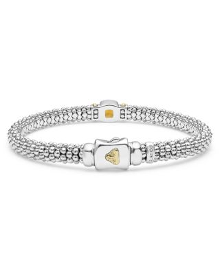 Sterling Silver & 18K Yellow Gold Rittenhouse Citrine Solitaire Link Bracelet