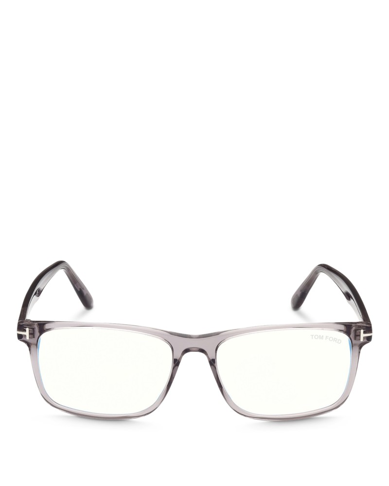 Tom Ford Square Blue Light Glasses, 55mm in Gray
