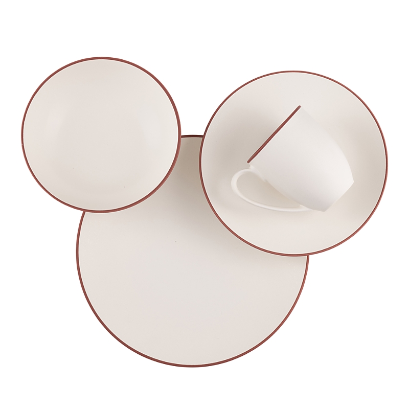 Nambe Taos 4-piece Stoneware Dinnerware Set In Agate