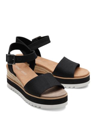 Women&#39;s Diana Textile Platform Rope Wedge Sandals