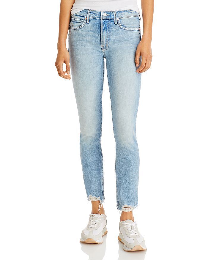 MOTHER The Flirt High Rise Ankle Fray Jeans in I Confess | Bloomingdale's