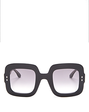 Isabel Marant Square Sunglasses, 49mm In Black/gray