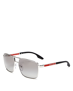 Prada Men's Brow Bar Aviator Sunglasses, 59mm