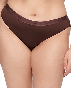 Calvin Klein Plus Form To Body Bikini In Umber