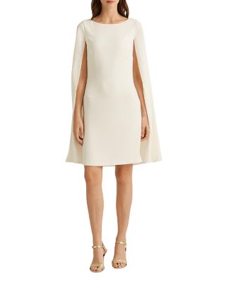 Cape Georgette Cocktail Dress