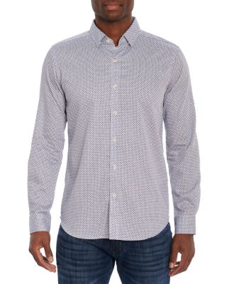 Print Tailored Fit Button Down Shirt 