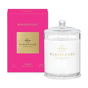 Shop Glasshouse Fragrances Rendezvous 13.4 oz Triple Scented Candle In Pink
