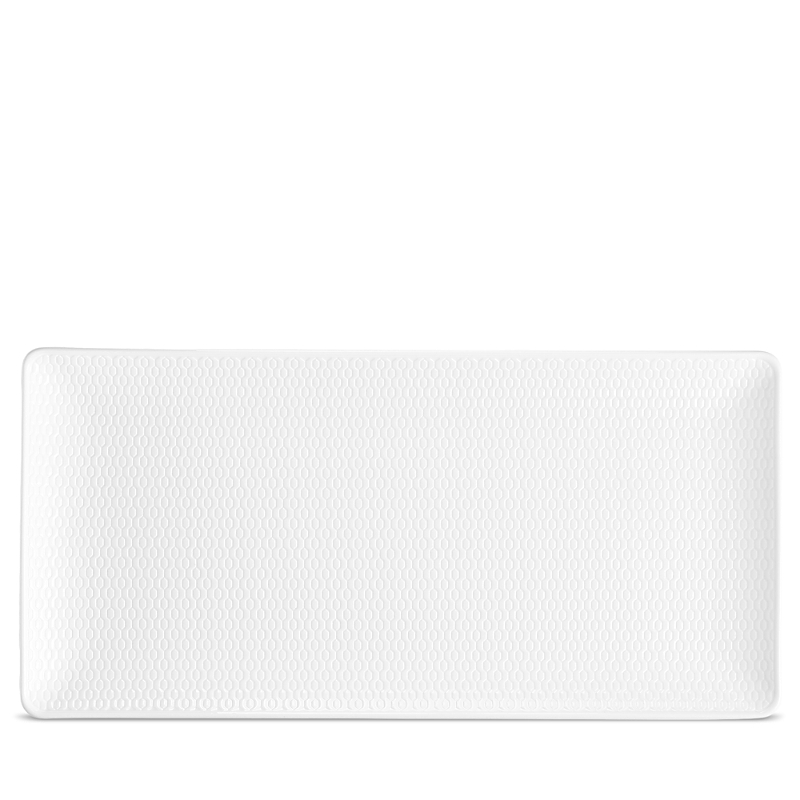 Wedgwood Gio Bone China Rectangular Serving Tray In White