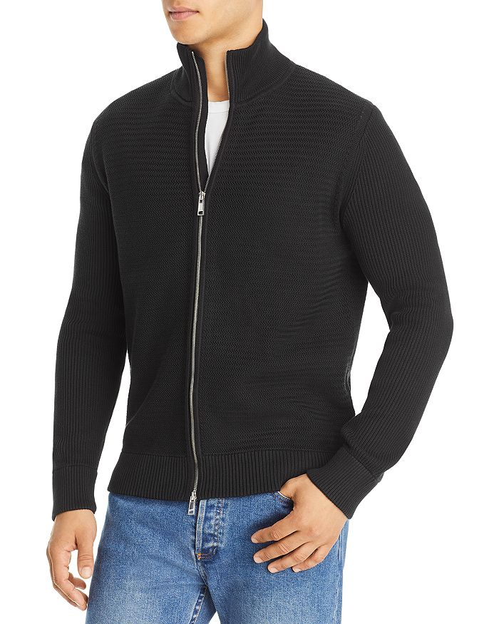Theory Riland Zip Front Sweater | Bloomingdale's