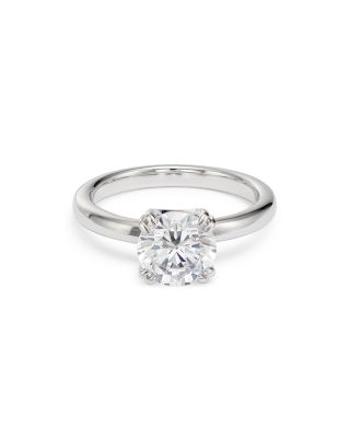 Certified Diamond Solitaire Ring in 14K White Gold featuring diamonds with the De Beers Code of Origin, 2.0 tcw 