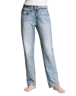 Rag & Bone Miramar Straight-leg Mid-rise Jeans In Tulip