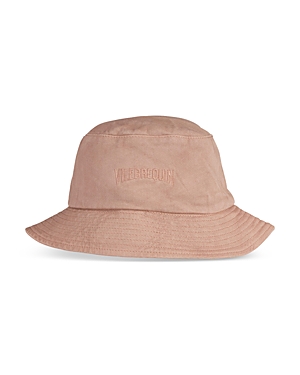 Vilebrequin Linen Bucket Hat In Dusty Rose