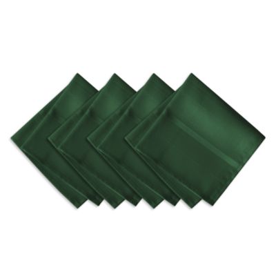 Elegance Plaid Damask Napkins, Set of 4