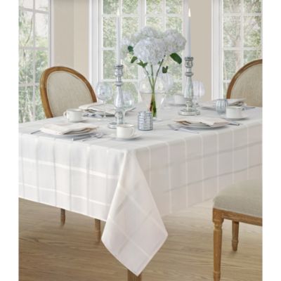 Elrene Elegance Plaid Jacquard Tablecloth, 60" x 102"