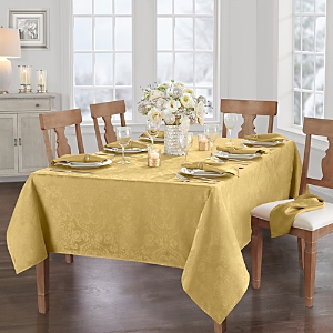 Elrene Home Fashions Elrene Caiden Elegance Damask Tablecloth, 52 X 52 In Gold
