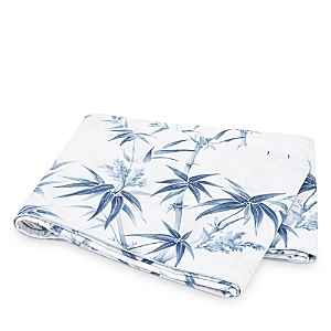 Matouk Dominique 500 Thread Count Percale Flat Sheet In Azure