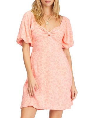 strapless open back dress Billabong Take A Look Dress - Bright Rose main image 0