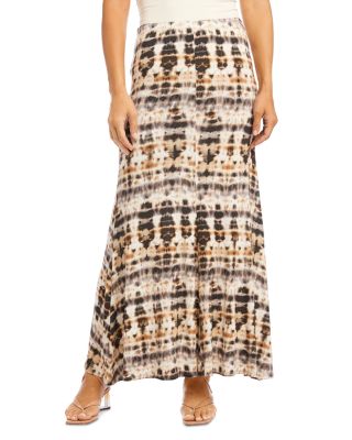 Karen Kane Printed Flare Hem Maxi Skirt Bloomingdale s