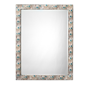 Shop Jamie Young Plume Rectangle Mirror In White